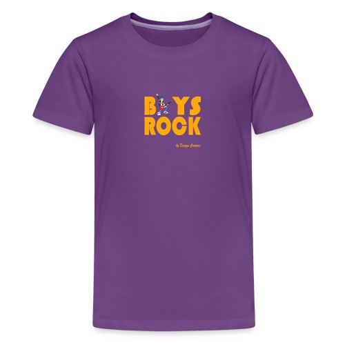 BOYS ROCK ORANGE - Kids' Premium T-Shirt