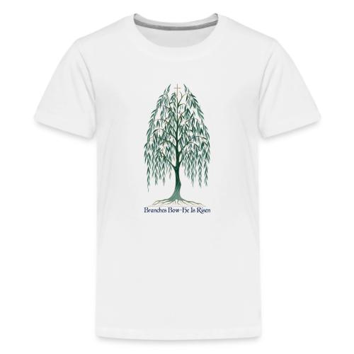 Easter Branches Bow Willow T Shirt, Easter Gift - Kids' Premium T-Shirt