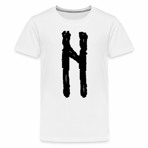 Elder Futhark Rune Hagalaz - Letter H - Kids' Premium T-Shirt