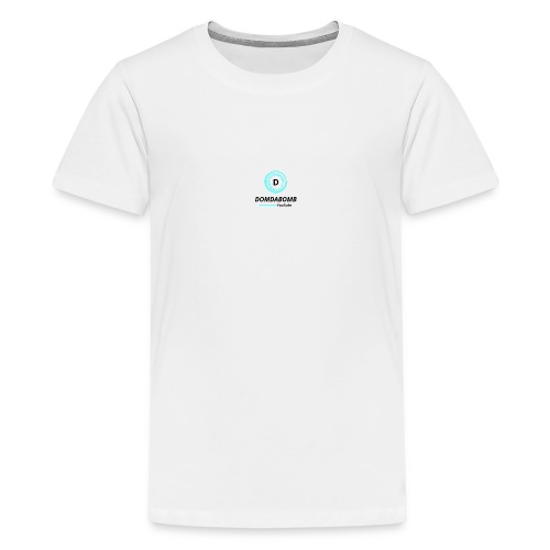 Lit DomDaBomb Logo For WHITE or Light COLORS Only - Kids' Premium T-Shirt