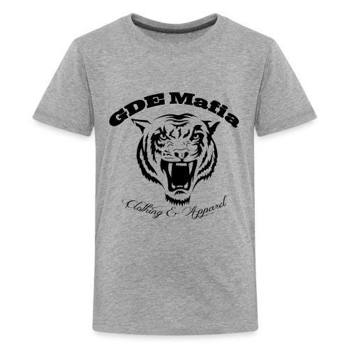 Bengal Tiger ALL Black - GDE Mafia - Kids' Premium T-Shirt