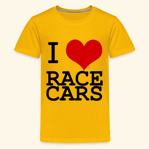 I Love Race Cars - Kids' Premium T-Shirt