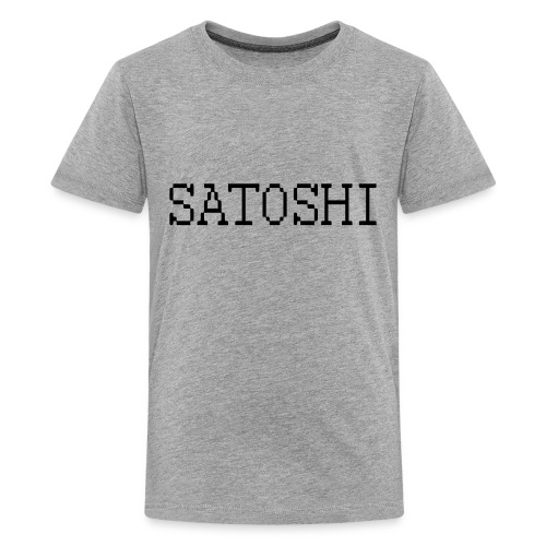 satoshi stroke only one word satoshi, bitcoiners - Kids' Premium T-Shirt