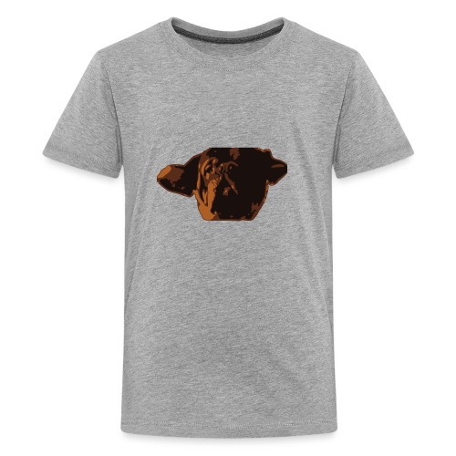 French Mastiff Hooch Headshot - Kids' Premium T-Shirt