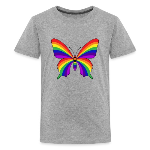 Rainbow Butterfly - Kids' Premium T-Shirt