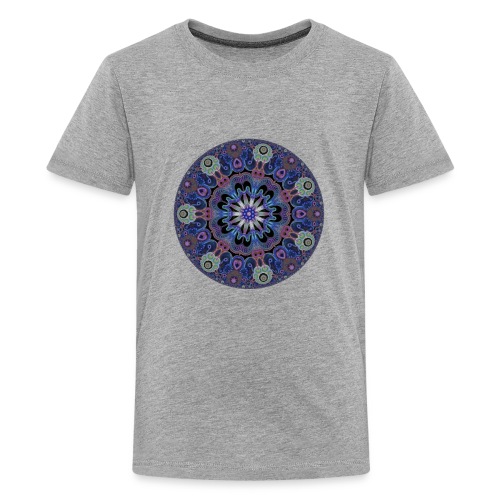 purple fractal pattern - Kids' Premium T-Shirt