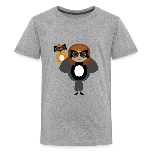Alphabet letter O - Fashion Girl and Creature - Kids' Premium T-Shirt