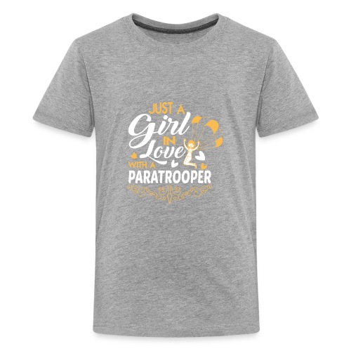 Just a GIRL in love with a PARATROOPER - Kids' Premium T-Shirt