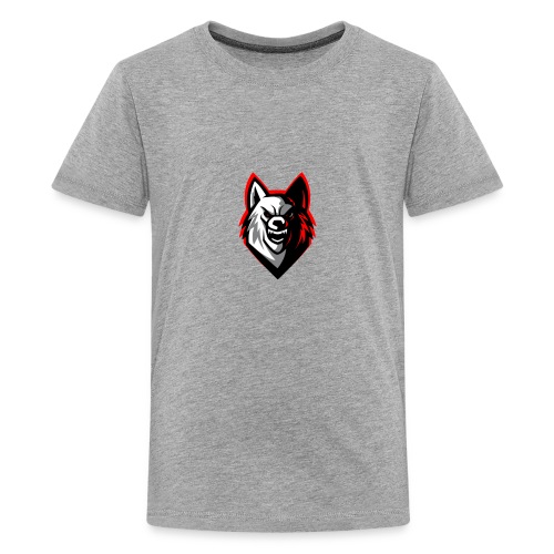 clean wolf logo by akther brothers no watermark - Kids' Premium T-Shirt