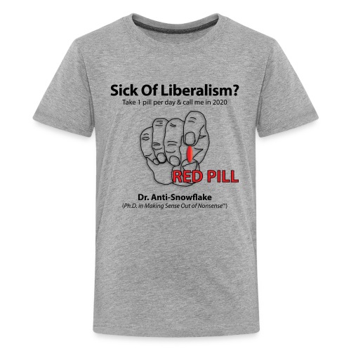 Red Pill anti-liberal shirt - Kids' Premium T-Shirt