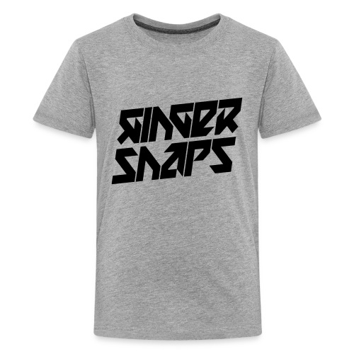 Ginger Snap5 logo (two lines black) - Kids' Premium T-Shirt