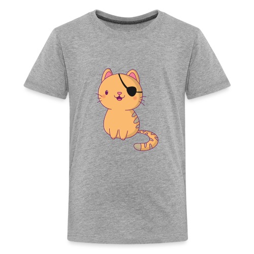 Cat with 3D glasses doing Vision Therapy! - Kids' Premium T-Shirt