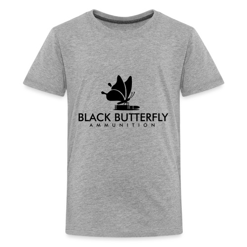 Black Butterfly Ammo Logo in Black - Kids' Premium T-Shirt