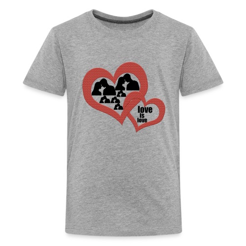 Love is love and girlfriend boyfriend - Kids' Premium T-Shirt