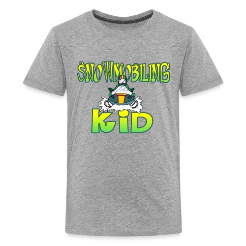 Snowmobiling Kid - Kids' Premium T-Shirt
