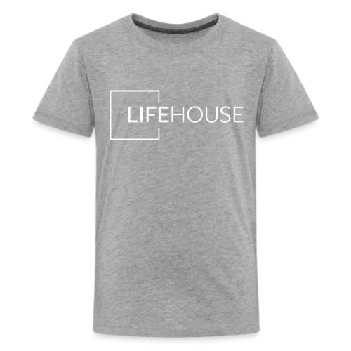 LH Logo White - Kids' Premium T-Shirt