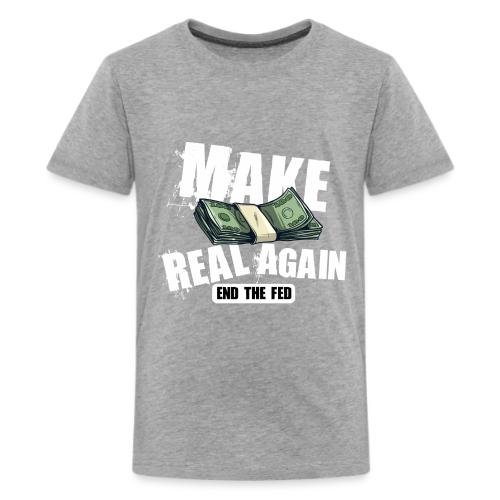 MAKE MONEY REAL AGAIN COOL white - Kids' Premium T-Shirt