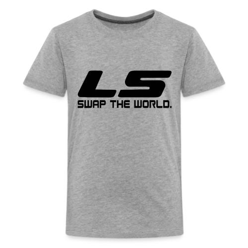 LS Swap The WORLD (Back and Front) - Kids' Premium T-Shirt