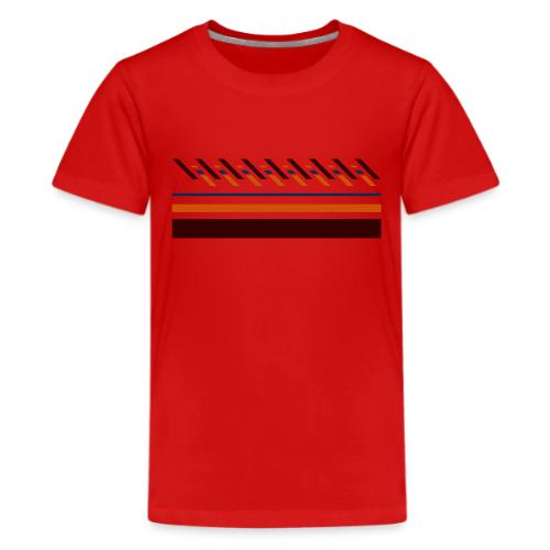 Cute, colorful striped designs for the seasons - Kids' Premium T-Shirt