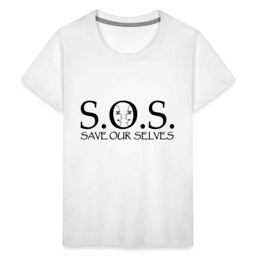 SOS Black on Black - Kids' Premium T-Shirt