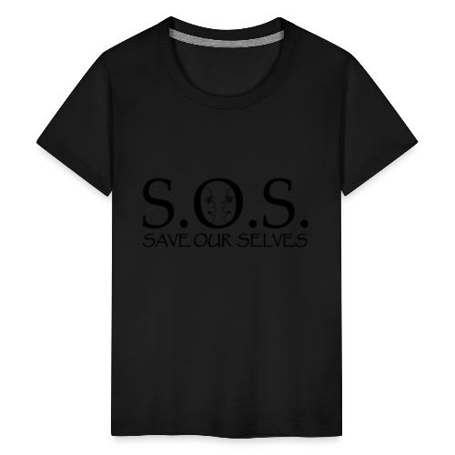 SOS Black on Black - Kids' Premium T-Shirt