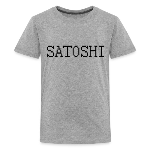 satoshi stroke only one word satoshi, bitcoiners - Kids' Premium T-Shirt