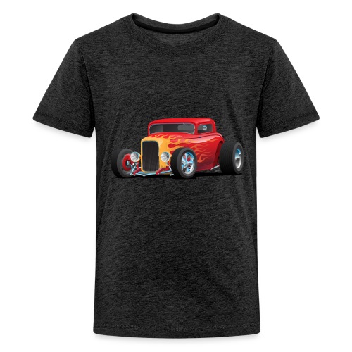 Classic Bold Red Custom Street Rod - Kids' Premium T-Shirt