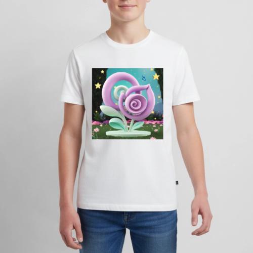 Lila Bloom | Double Floral Eco-Inspired Art - Kids' Premium T-Shirt
