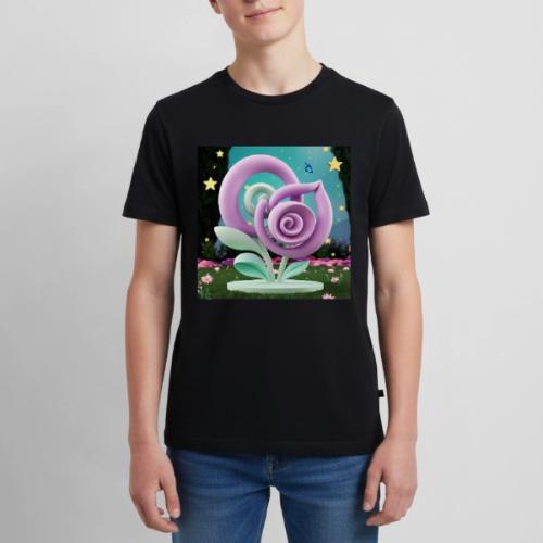 Lila Bloom | Double Floral Eco-Inspired Art - Kids' Premium T-Shirt