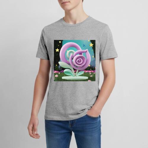 Lila Bloom | Double Floral Eco-Inspired Art - Kids' Premium T-Shirt
