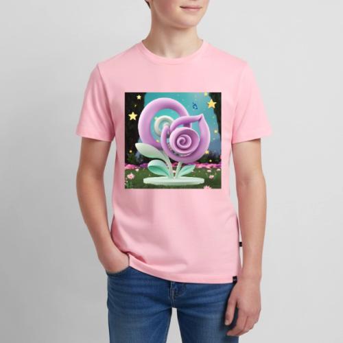 Lila Bloom | Double Floral Eco-Inspired Art - Kids' Premium T-Shirt