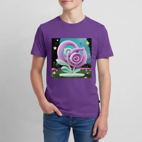 Lila Bloom | Double Floral Eco-Inspired Art - Kids' Premium T-Shirt