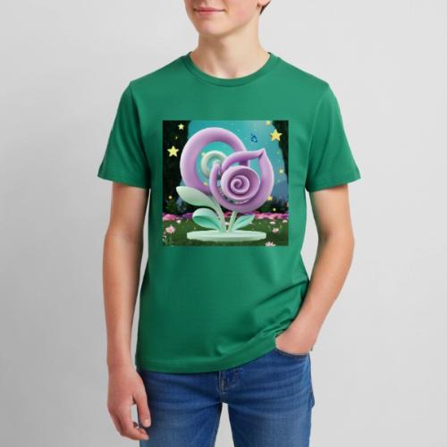 Lila Bloom | Double Floral Eco-Inspired Art - Kids' Premium T-Shirt