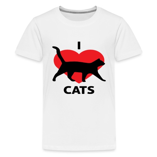 I Love Cats - Kids' Premium T-Shirt