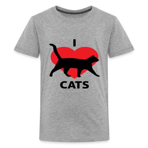 I Love Cats - Kids' Premium T-Shirt