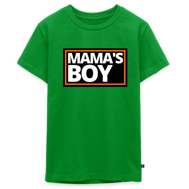 MAMA's Boy (Motorcycle Black, Orange & White Logo)