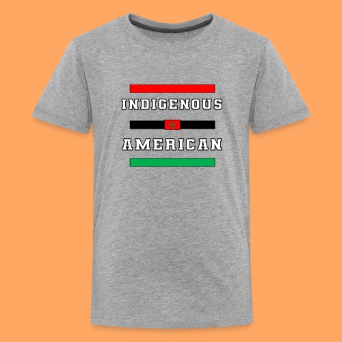 Indigenous American Bars Moorish Flag Amexum - Kids' Premium T-Shirt