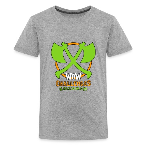 WoW Challenges Green Man - Kids' Premium T-Shirt