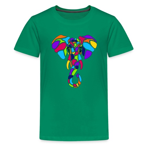 Art Deco elephant - Kids' Premium T-Shirt