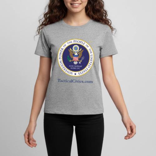The People's Seal with blue url - Kids' Premium T-Shirt