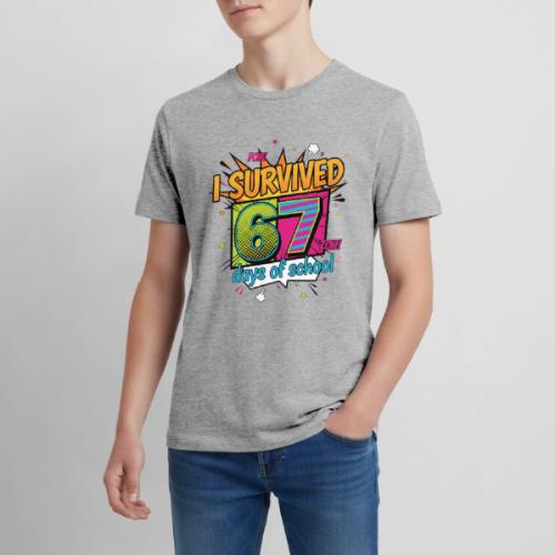 I Survived 67 Days of School T-Shirt – Funny Teach - Kids' Premium T-Shirt