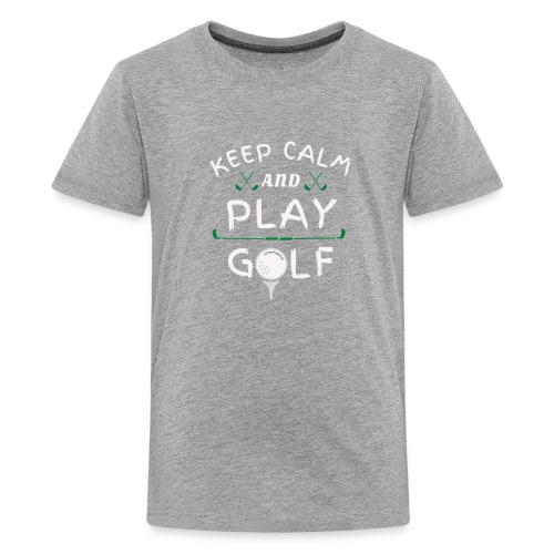Kepp Calm and Play Golf - Kids' Premium T-Shirt