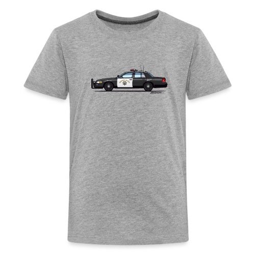 California Highway Patrol CHP Crown Vic (with - Kids' Premium T-Shirt