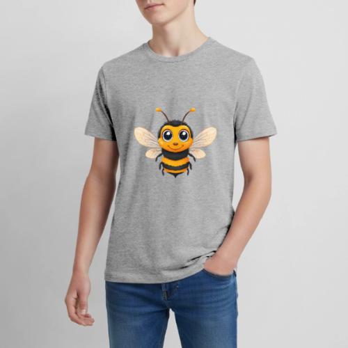 Happy Cartoon Baby Bee with Open Wings - Kids' Premium T-Shirt