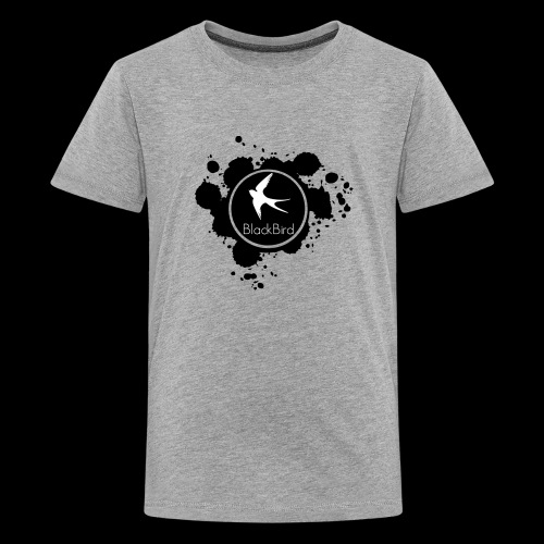 BlackBird Ink Spill Logo - Kids' Premium T-Shirt