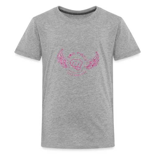 Soul Punch Self Defense Logo straight pink glitter - Kids' Premium T-Shirt