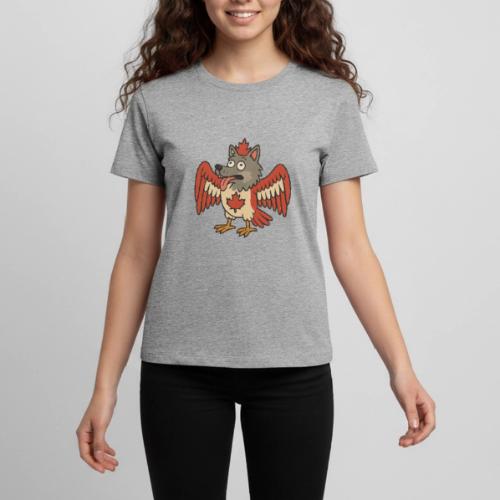 Maple-Mad Wolfbird – Quirky Canadian Creature - Kids' Premium T-Shirt