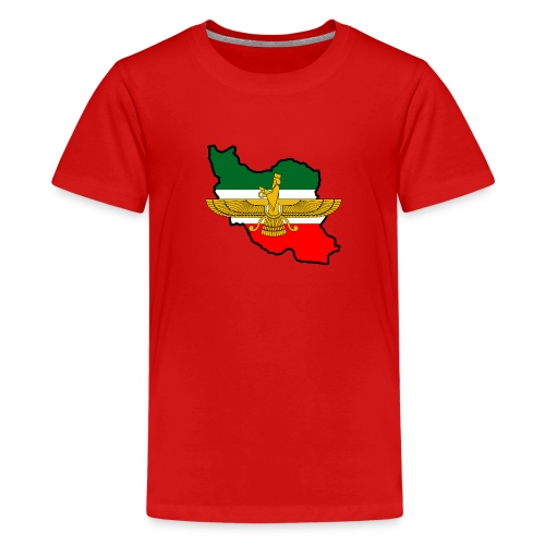 Iran Map Faravahar 2 - Kids' Premium T-Shirt