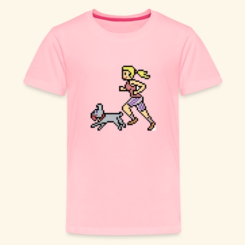 RunWithPixel - Kids' Premium T-Shirt