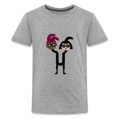 Alphabet Letter U - Strange Two Headed Woman - Kids' Premium T-Shirt